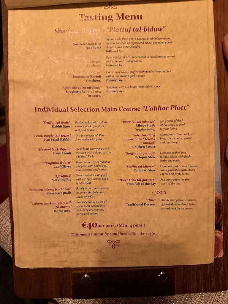 Menu_Gozitan Restaurant_Malta_image_4