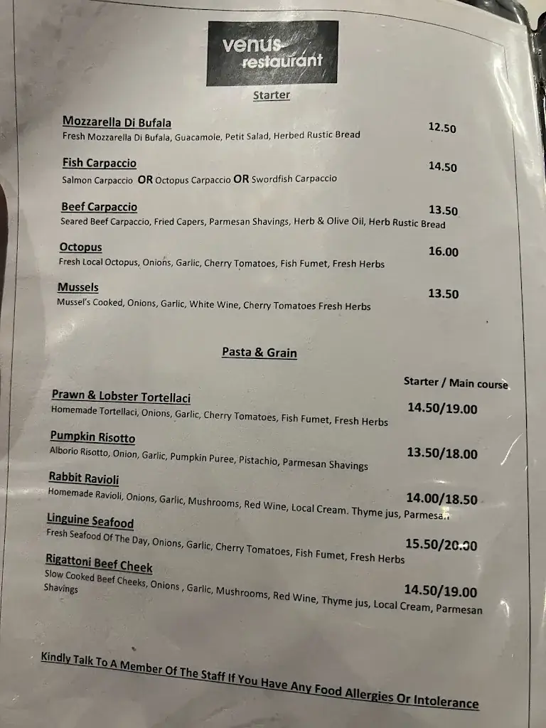 Menu_Venus Restaurant_Malta_image_4