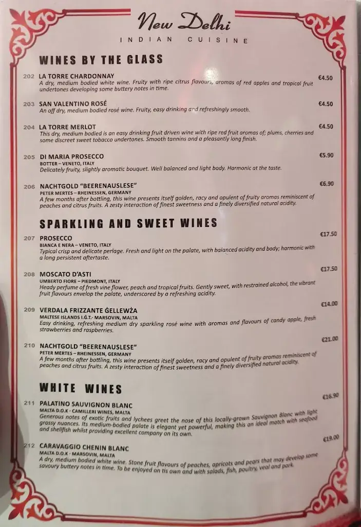 Menu_New Delhi_Malta_image_1