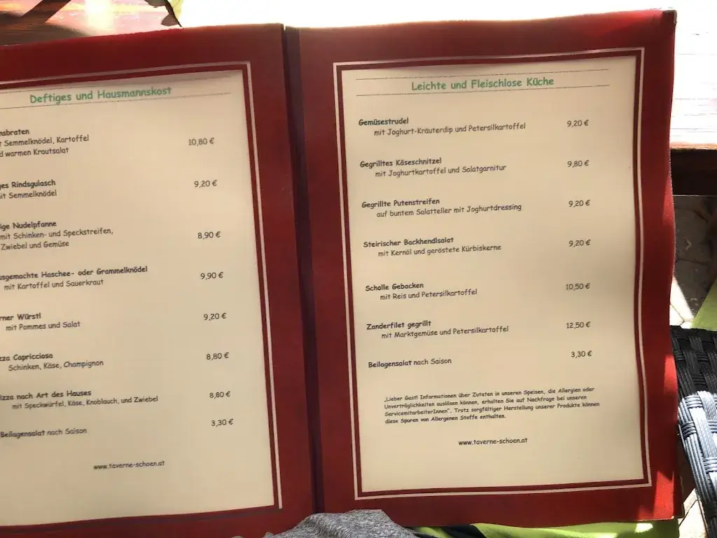 Menu_Taverne in der Schön_Micheldorf_image_2