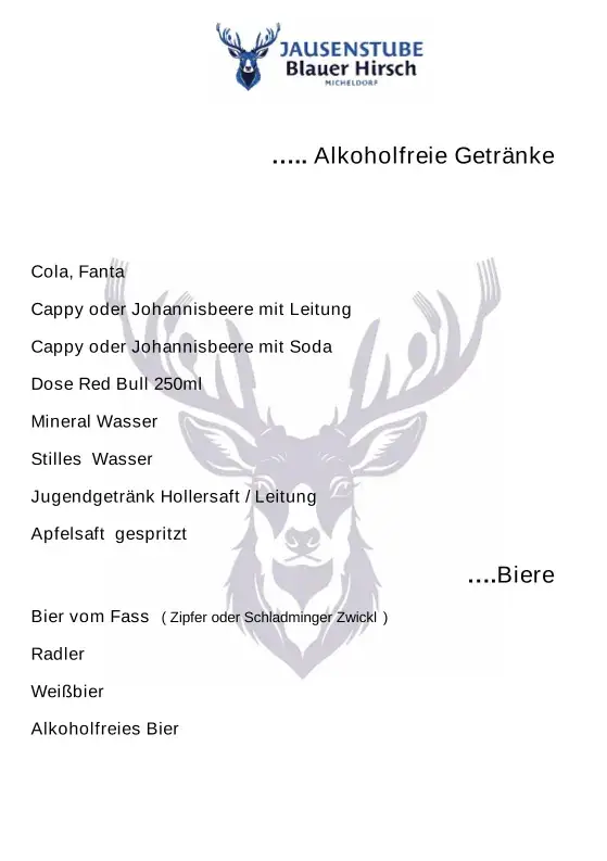 Menu_Jausenstube Blauer Hirsch_Micheldorf_image_1