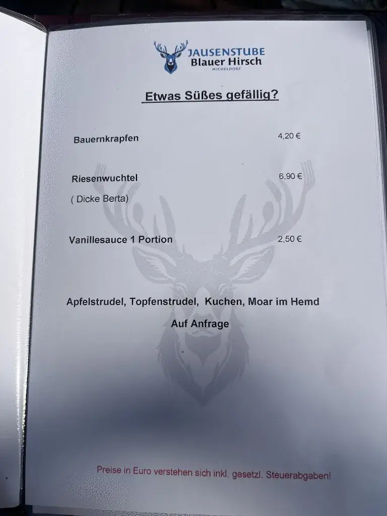 Menu_Jausenstube Blauer Hirsch_Micheldorf_image_4