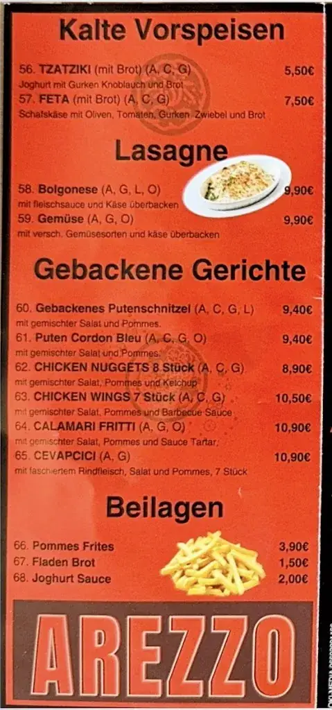 Menu_Pizzeria Arezzo_Micheldorf_image_3