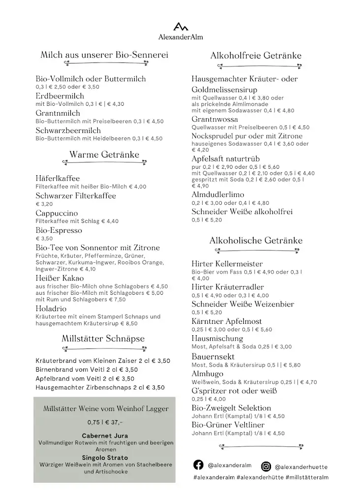 Menu_Alexanderhütte_Obermillstatt_image_1