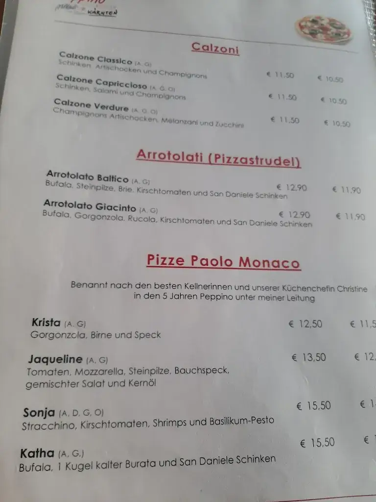 Menu_Pizzeria Ristorante Peppino_Millstatt_image_3