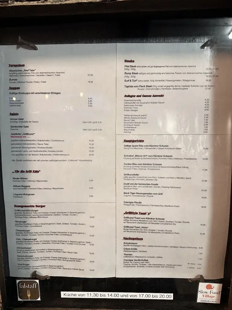 Menu_Grillkunst Restaurant Obervellach_Obervellach_image_1