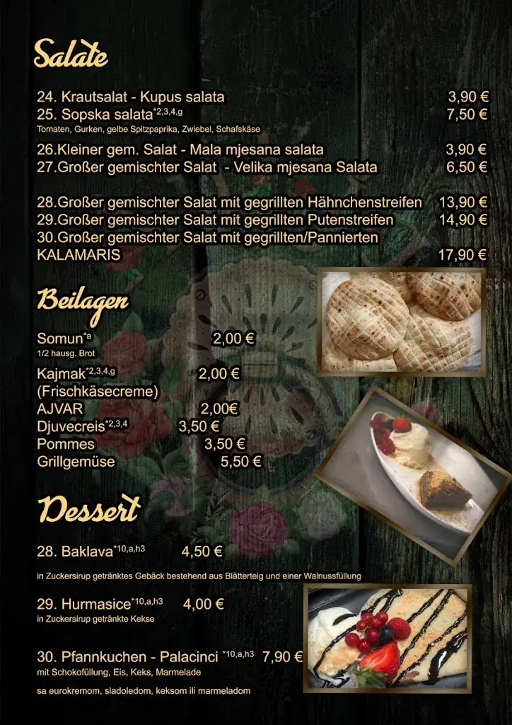 Menu_Restaurant Avlija Brzovic - Balkan Spezialitäten_Moosburg_image_1