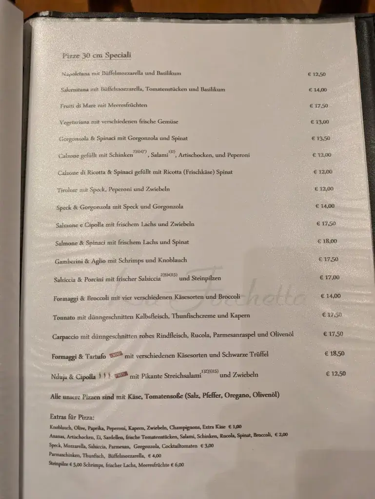 Menu_La Forchetta_Moosburg_image_2