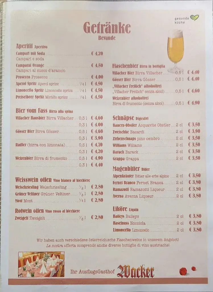 Menu_Gasthof Wacker_Radenthein_immagine_2