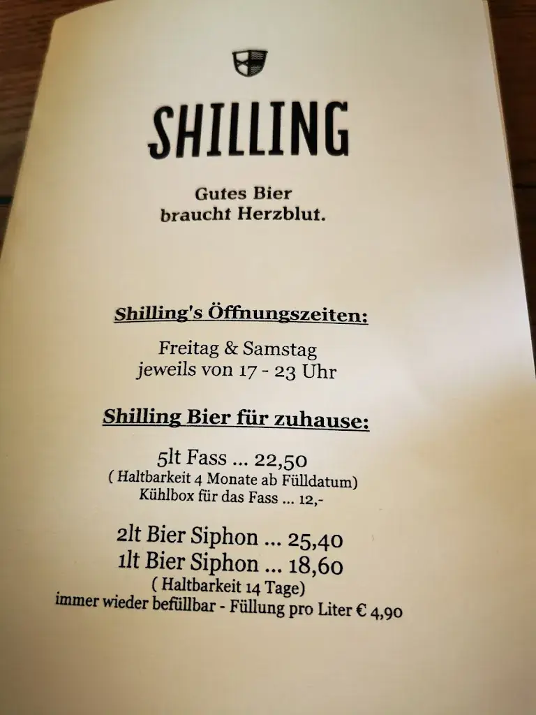 Menu_SHILLING Bier_Radenthein_image_1