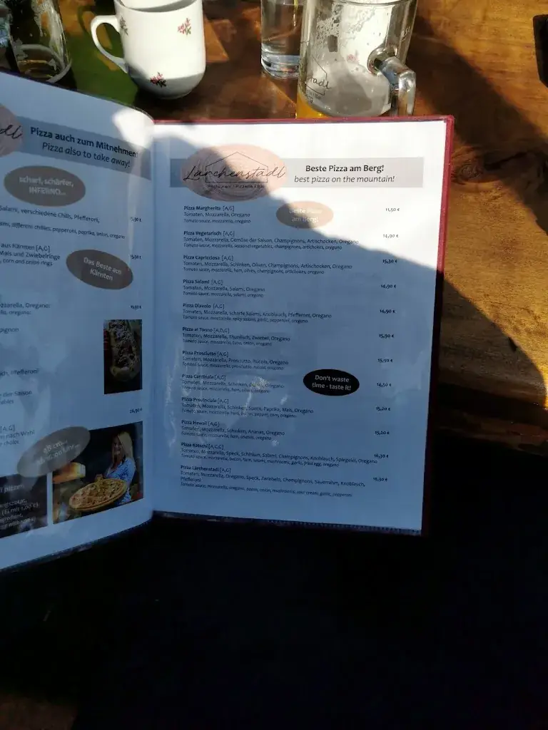 Menu_Pizzeria Restaurant Lärchenstadl Katschberg_Rennweg am Katschberg_image_2