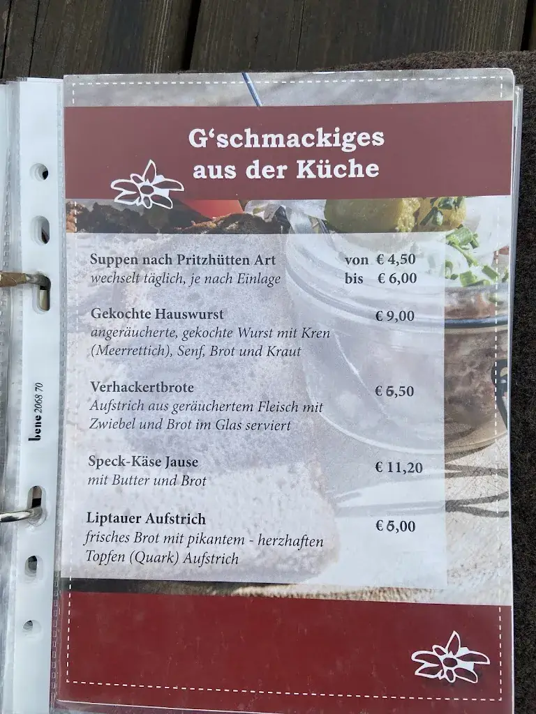 Menu_Pritzhütte_Rennweg am Katschberg_image_3