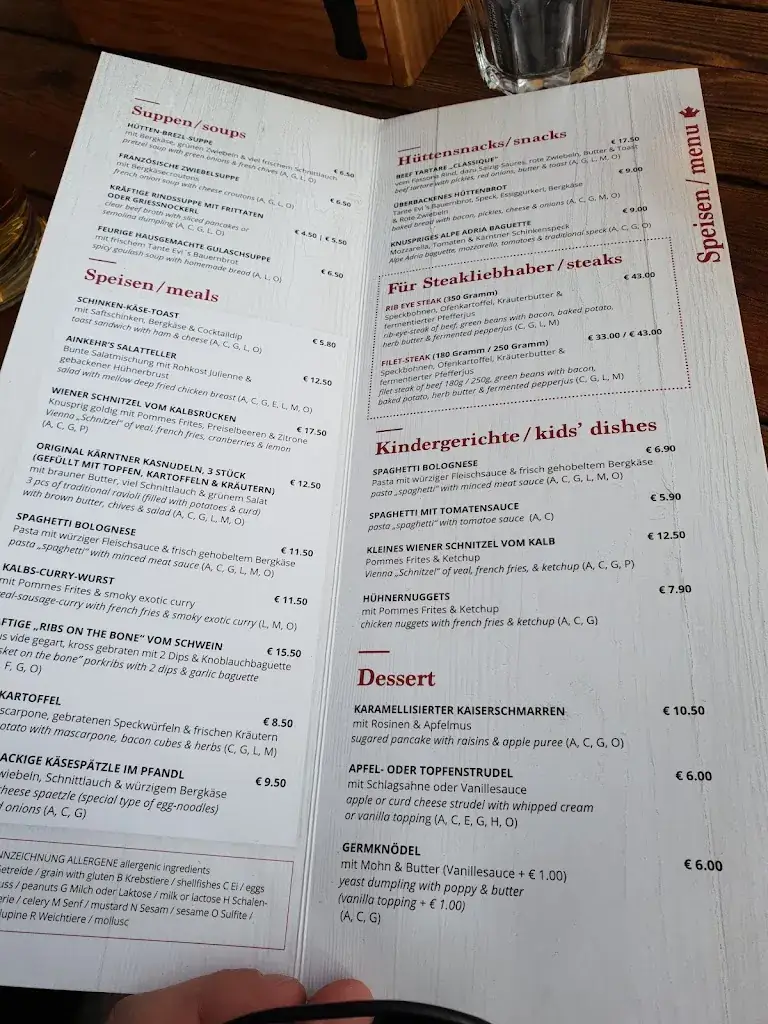 Menu_Restaurant Wirtshaus Ainkehr_Rennweg am Katschberg_image_2