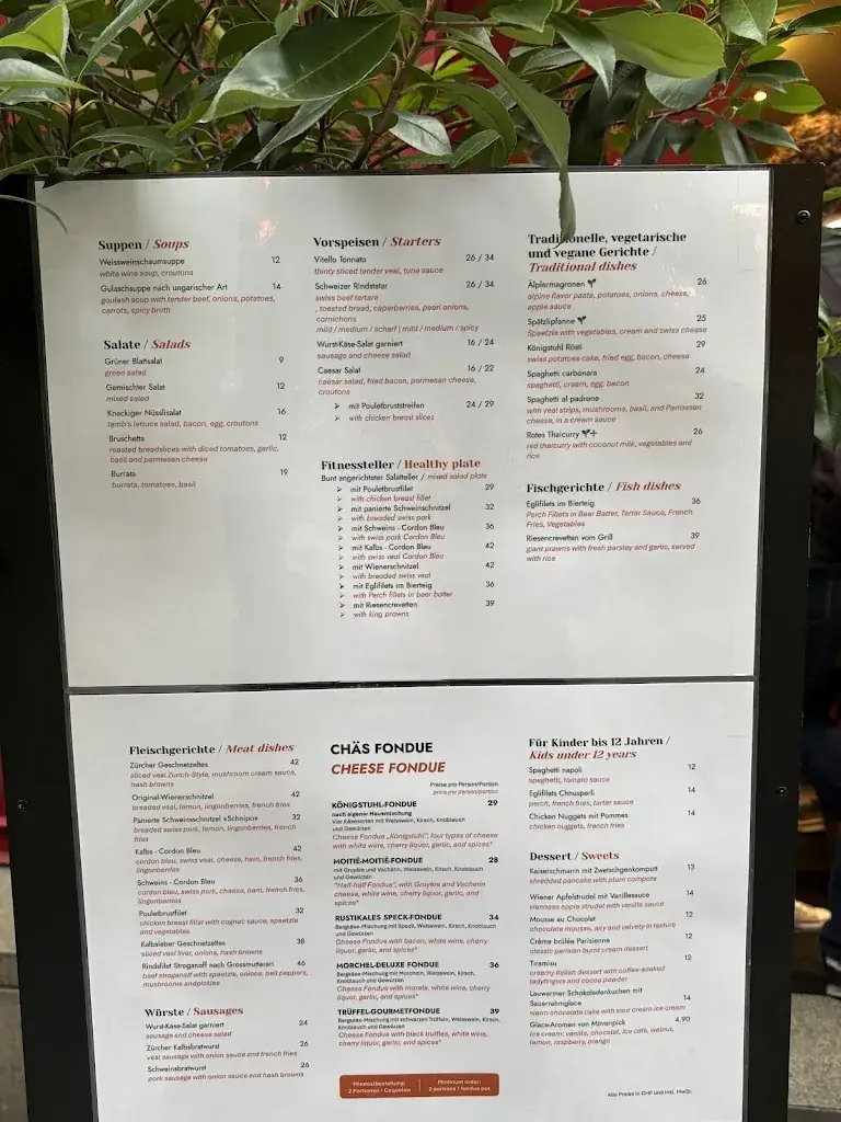 Menu_Zum Königstuhl - Schweizer Restaurant in Zürich Niederdorf_Niederdorf_image_2