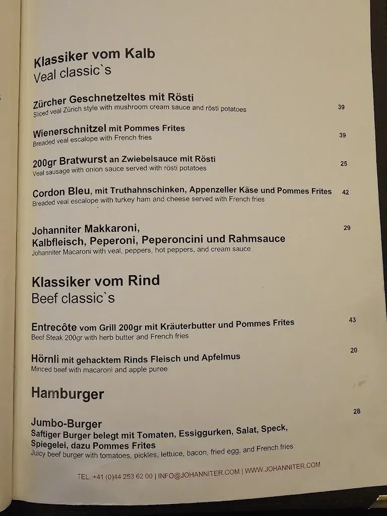 Menu_Restaurant Brasserie Johanniter_Niederdorf_immagine_4