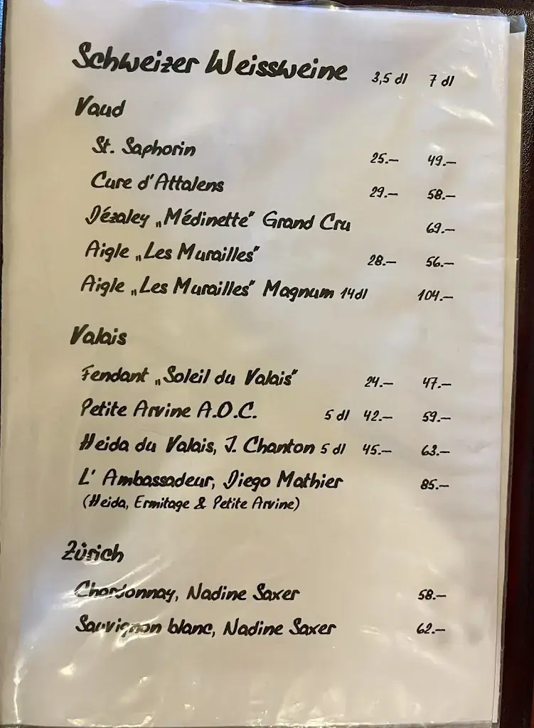 Menu_Raclette Stube_Niederdorf_image_1
