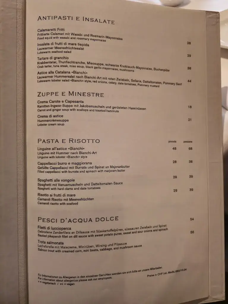 Menu_Ristorante Bianchi_Niederdorf_image_1