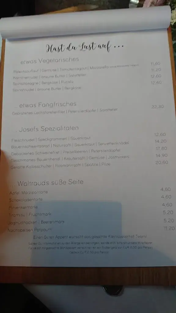 Menu_Kleinsasserhof_Sankt Egyden an der Drau_image_3