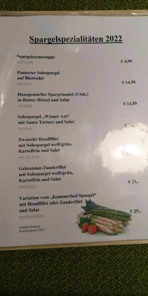 Menu_Gasthof Brenner Inh Evelin Brenner-Jäger_Sankt Andrä_immagine_1
