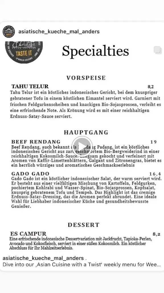 Menu_Christie's Kitchen_Sankt Georgen im Lavanttal_immagine_1