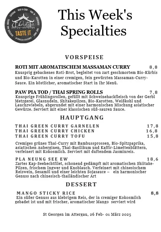 Menu_Christie's Kitchen_Sankt Georgen im Lavanttal_immagine_2