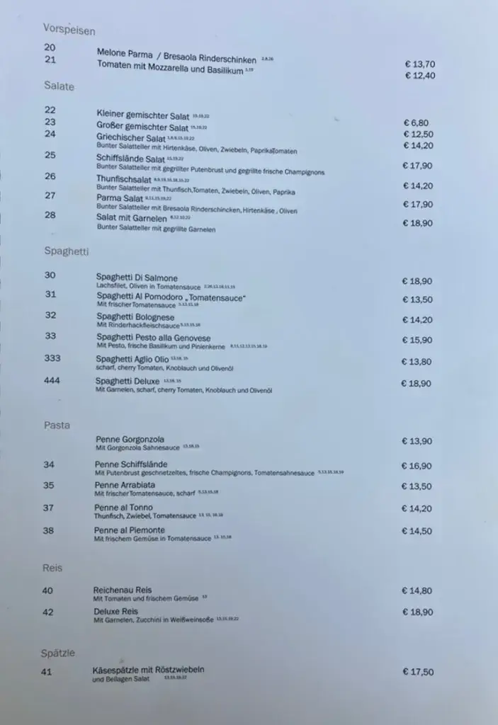 Menu_Restaurant zur Schiffslände_Reichenau_immagine_1