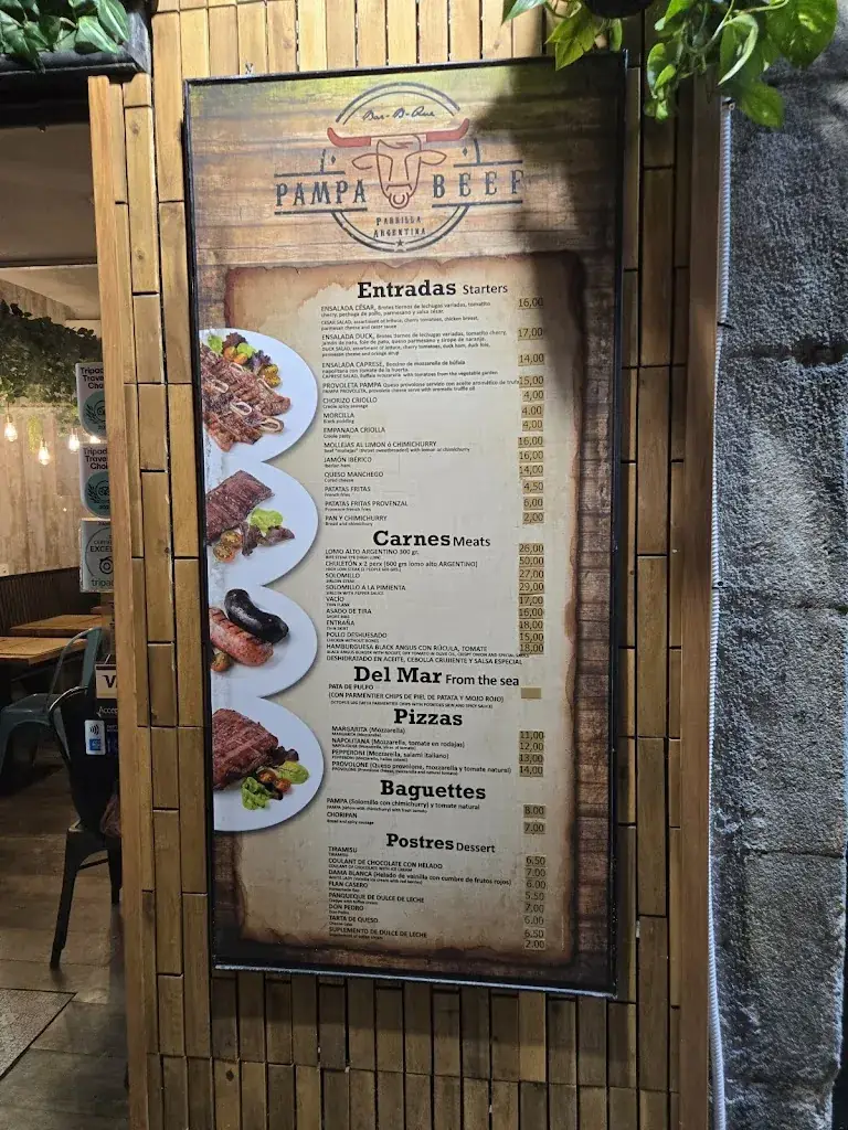 Menu_Pampa Beef Parrilla Argentina_Deutsch Jahrndorf_image_4