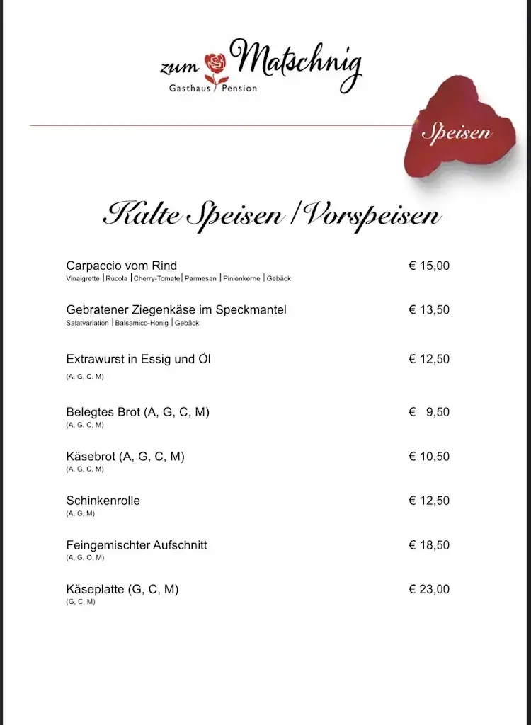 Menu_Gasthof/Rosenpension zum Matschnig_Sankt Jakob im Rosental_image_4