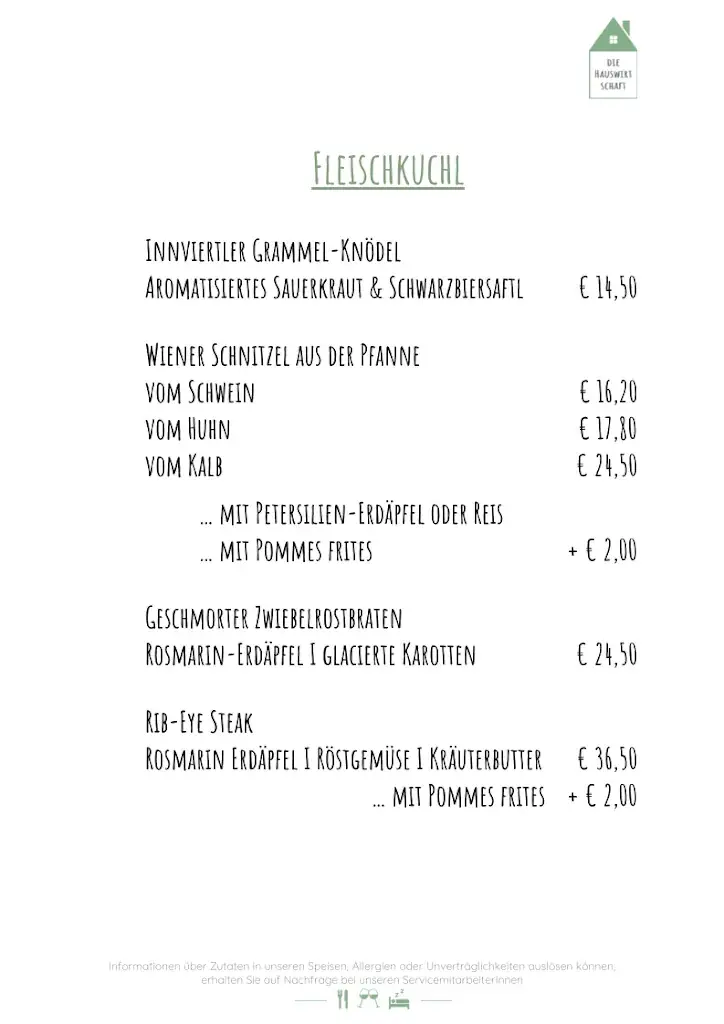 Menu_die Hauswirtschaft - Restaurant Rosental_Sankt Jakob im Rosental_immagine_4
