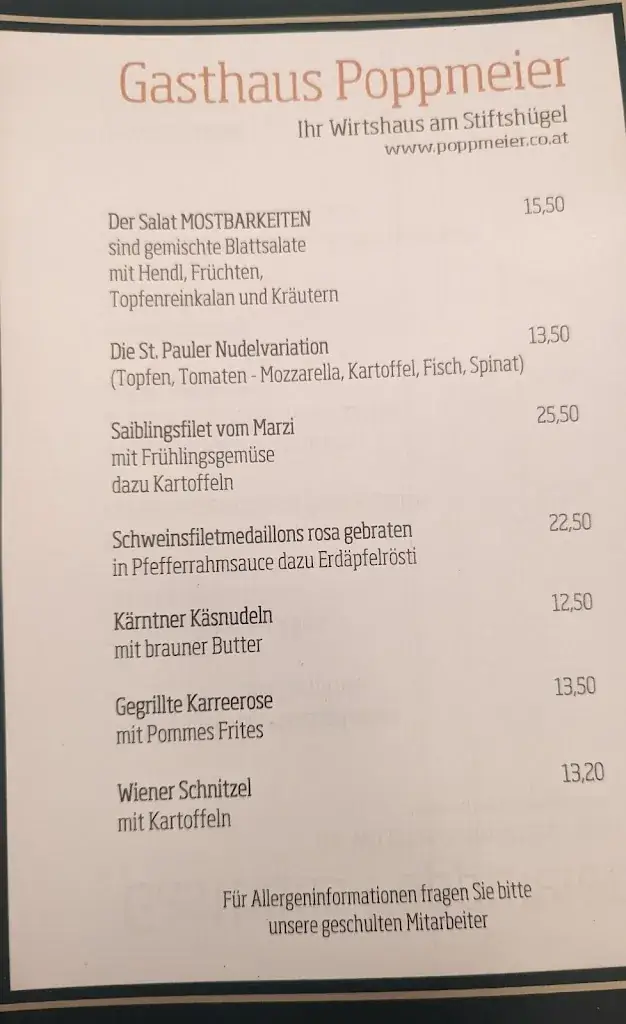 Menu_Gasthaus Poppmeier_Sankt Paul im Lavanttal_image_1