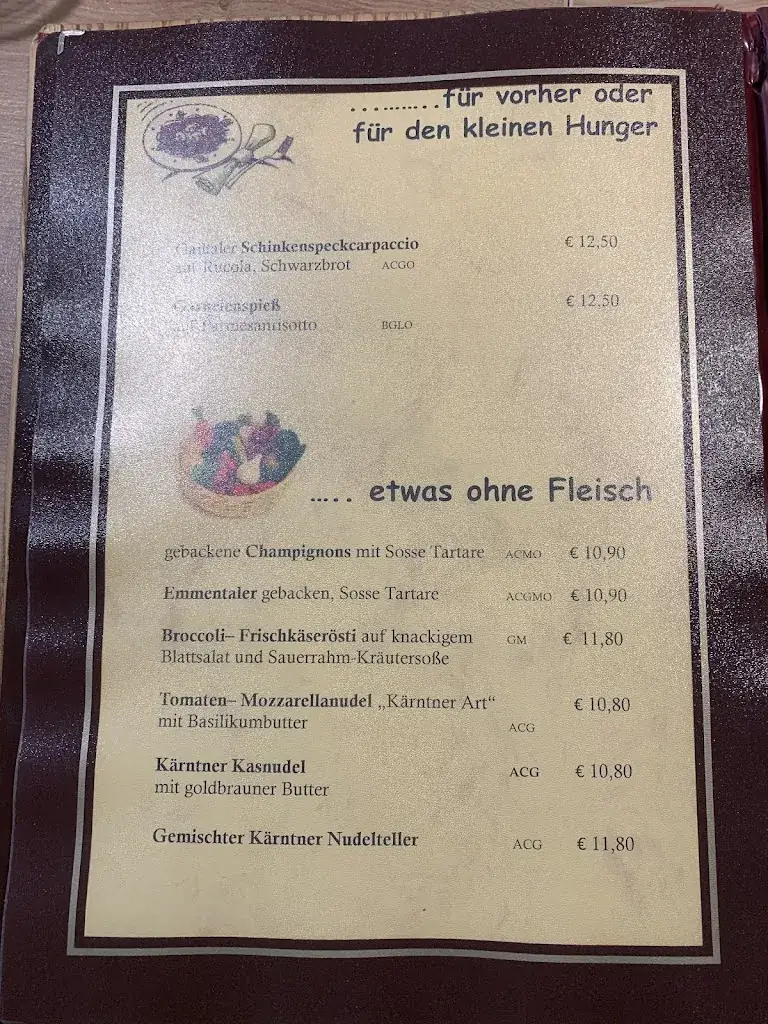 Menu_Cafe Restaurant TARMANN_Sankt Stefan im Gailtal_immagine_1
