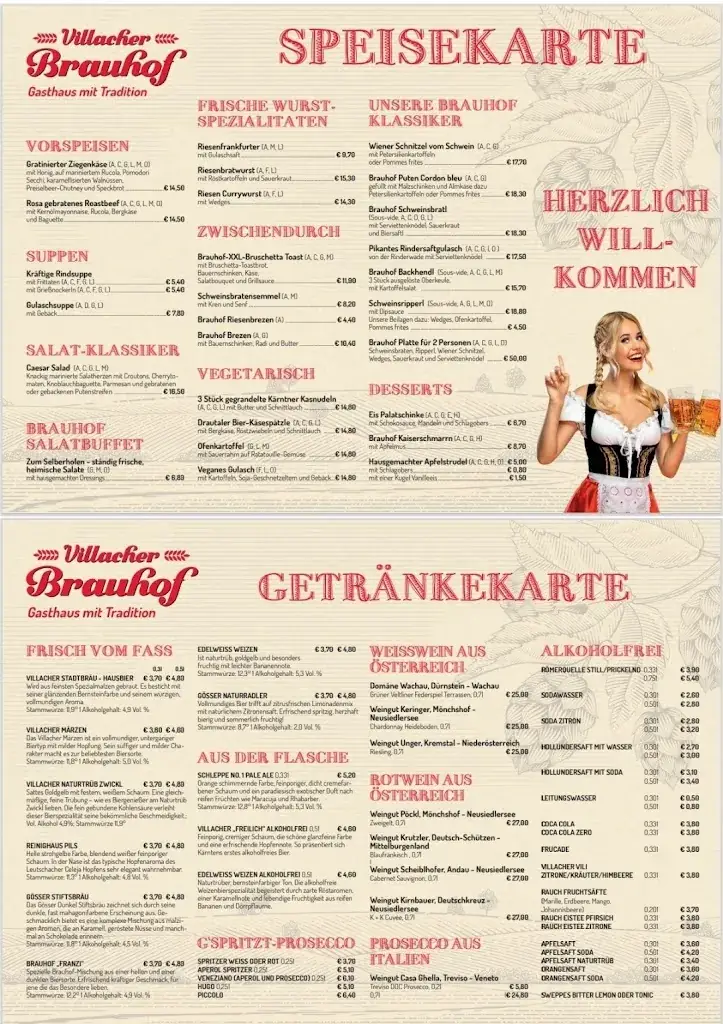 Menu_Villacher Brauhof_St. Agathen und Perau_image_1