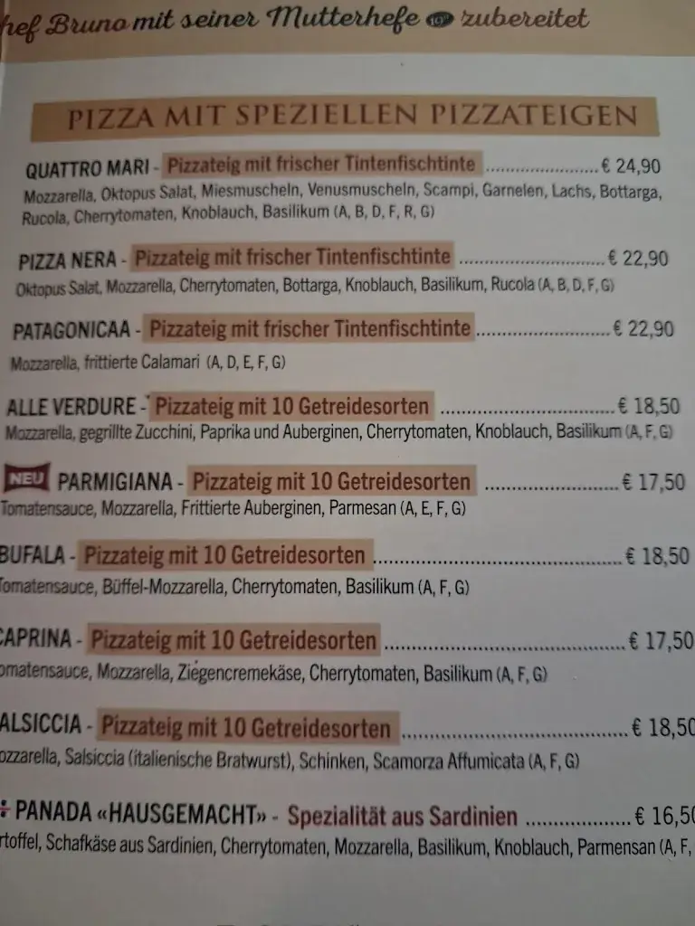 Menu_1911 Mangiare Italiano ristorante pizzeria bar_Schiefling am See_immagine_1