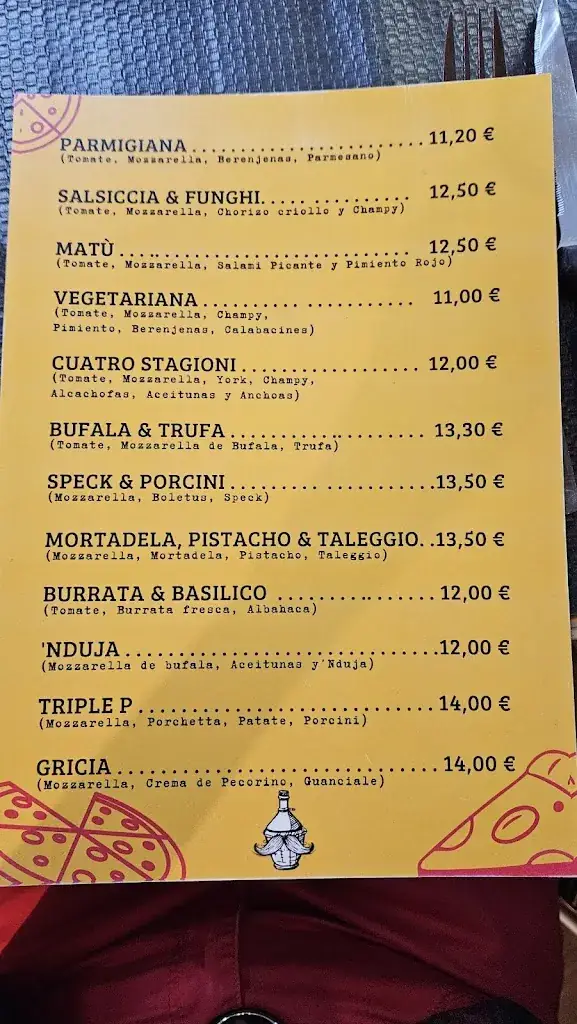 Menu_Fiaschetteria La Saletta_Stall_image_1