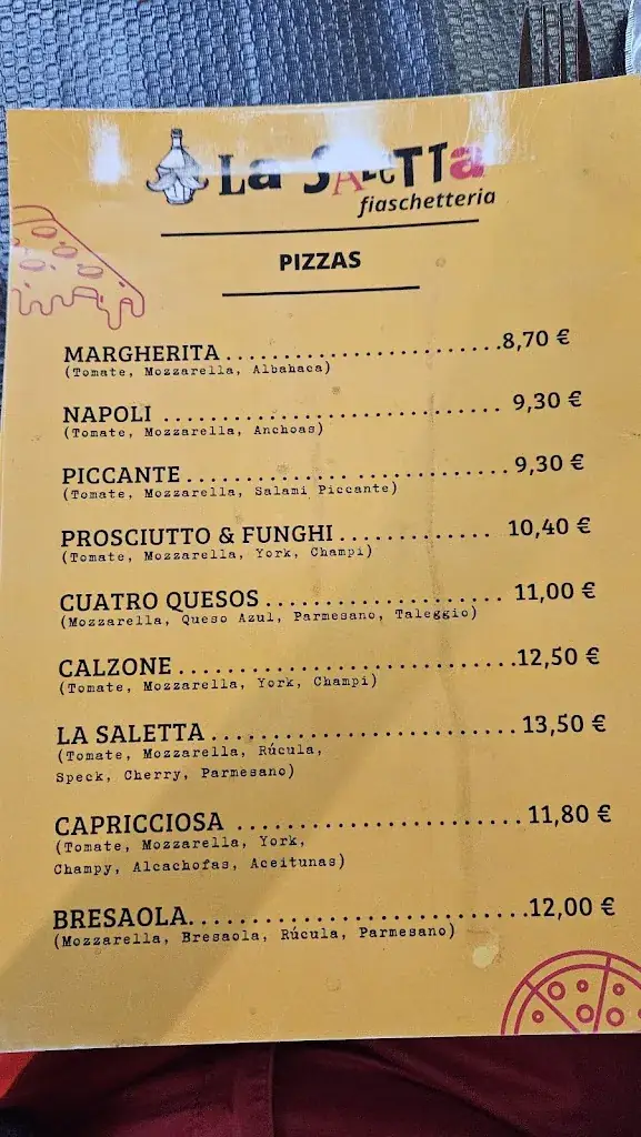 Menu_Fiaschetteria La Saletta_Stall_image_2
