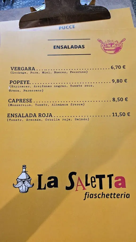 Menu_Fiaschetteria La Saletta_Stall_image_3