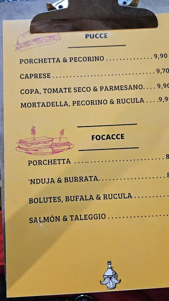Menu_Fiaschetteria La Saletta_Stall_image_4