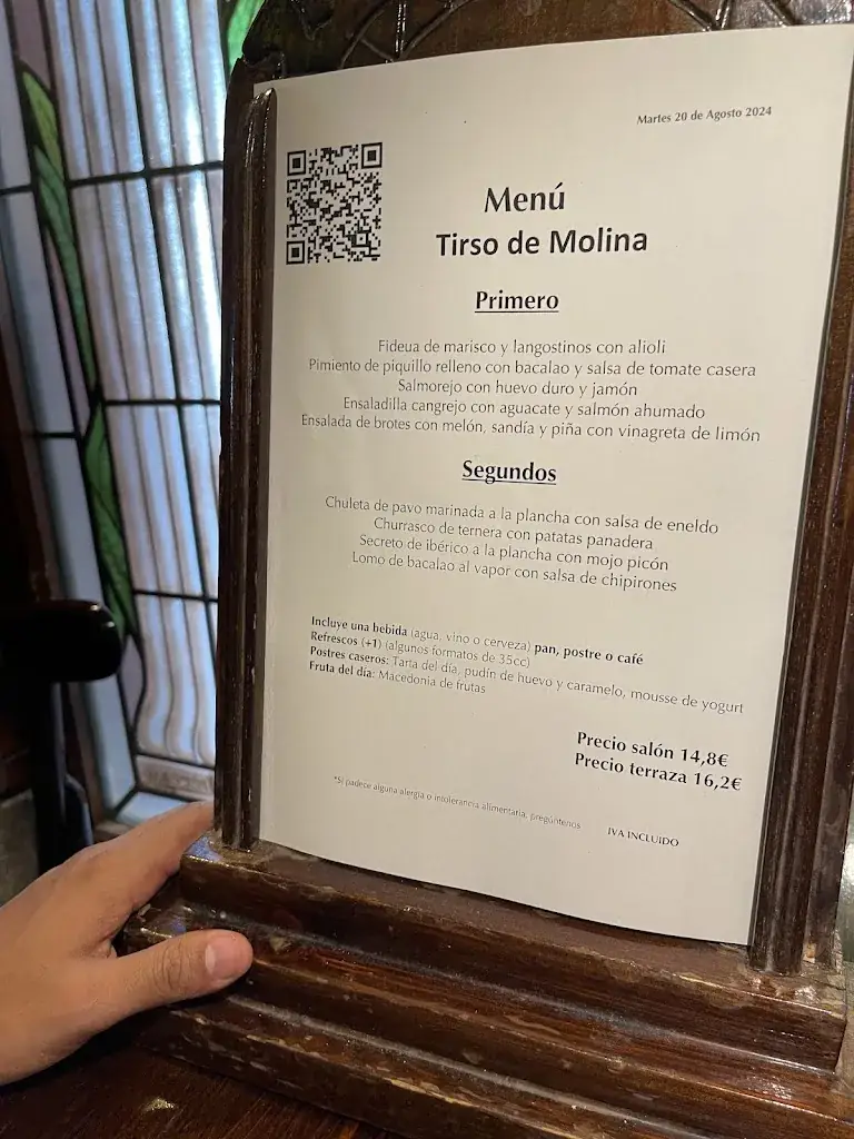 Menu_Taberna Tirso de Molina_Stall_image_4