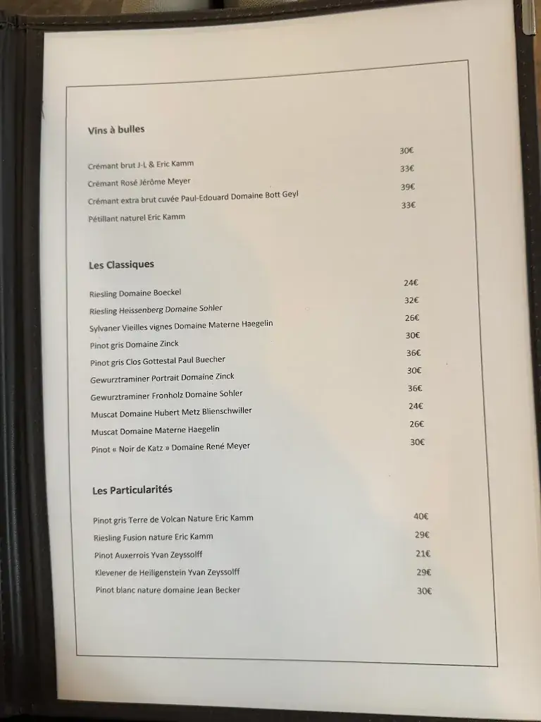 Menu_Restaurant Les Chauvins_Straßburg-Stadt_image_3