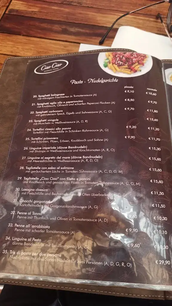 Menu_Ciao Ciao Ital. Ristorante - Pizzeria_Techelsberg_image_2