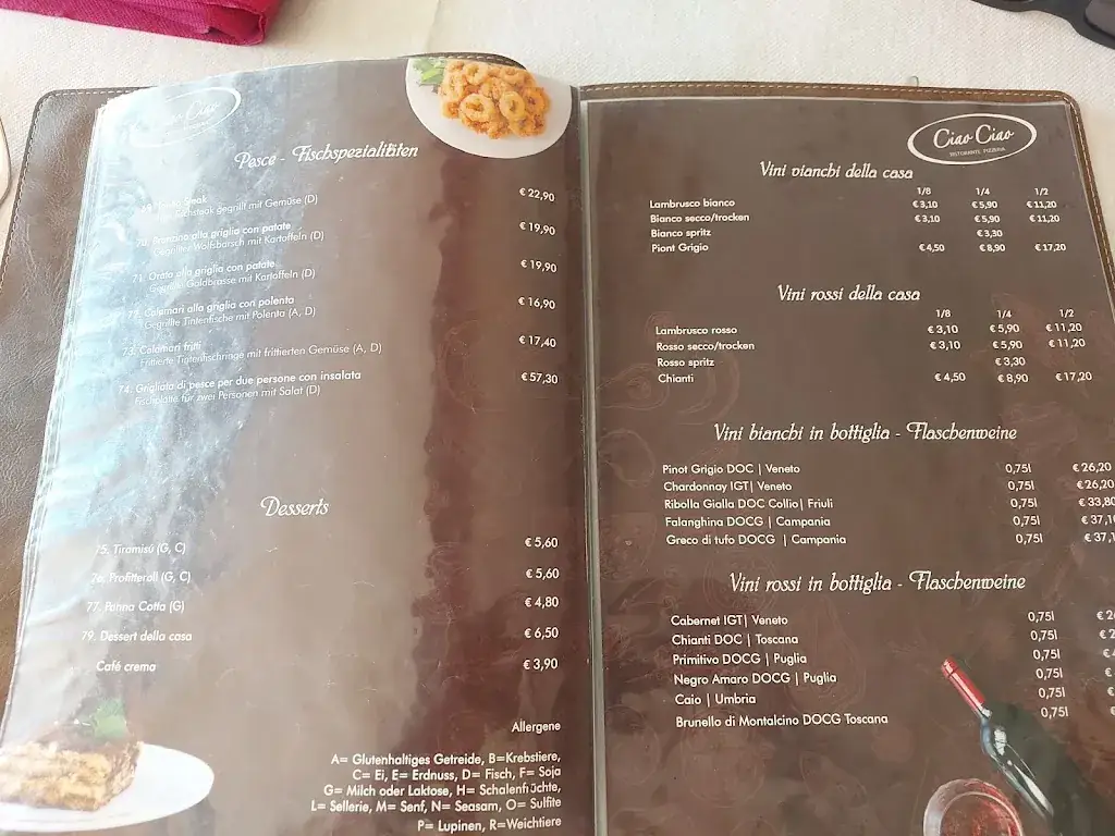 Menu_Ciao Ciao Ital. Ristorante - Pizzeria_Techelsberg_image_3