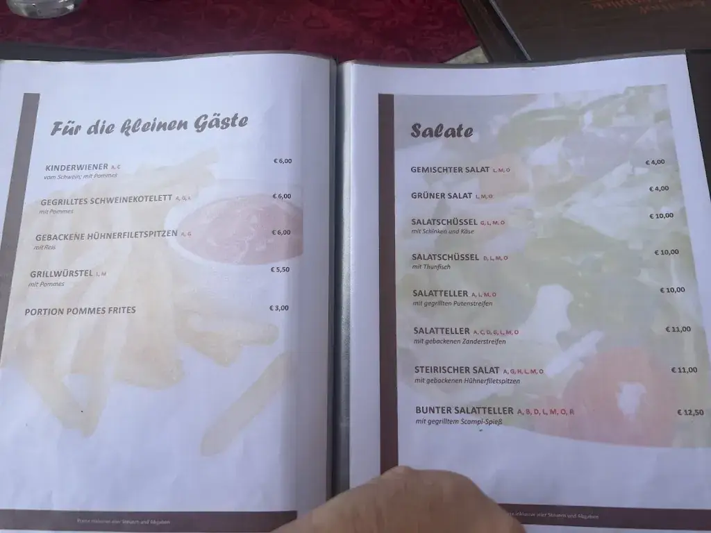 Menu_Gasthof Karawankenblick Völkermarkt_Völkermarkt District_immagine_1