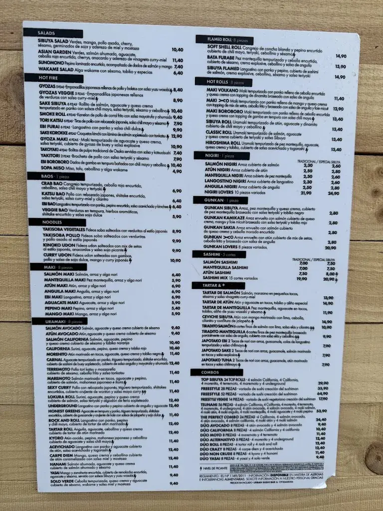 Menu_Sibuya Urban Sushi Bar_St. Urban_image_2