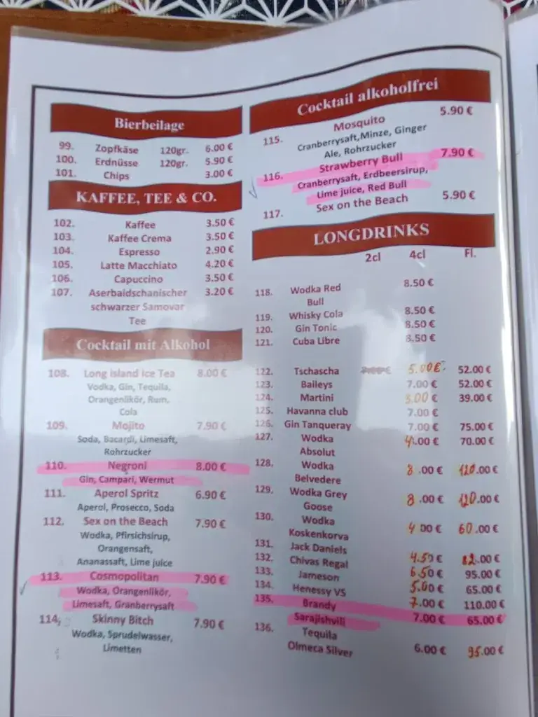 Menu_Granat Restaurant am Weißensee_Weißensee_immagine_4