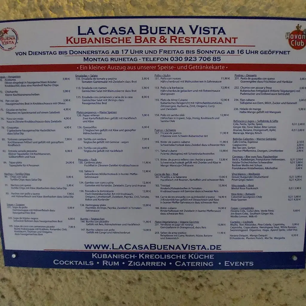 Menu_La Casa Buena Vista_Weißensee_immagine_2