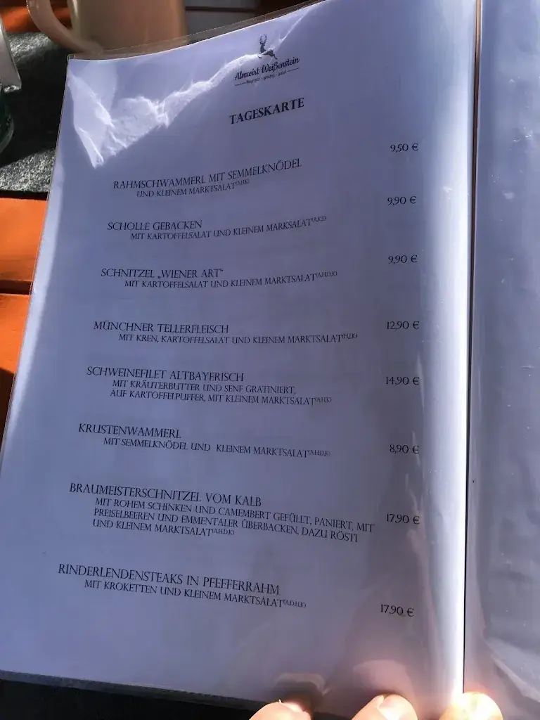 Menu_Gasthof zur Weißensteiner Alm_Weißenstein_image_1