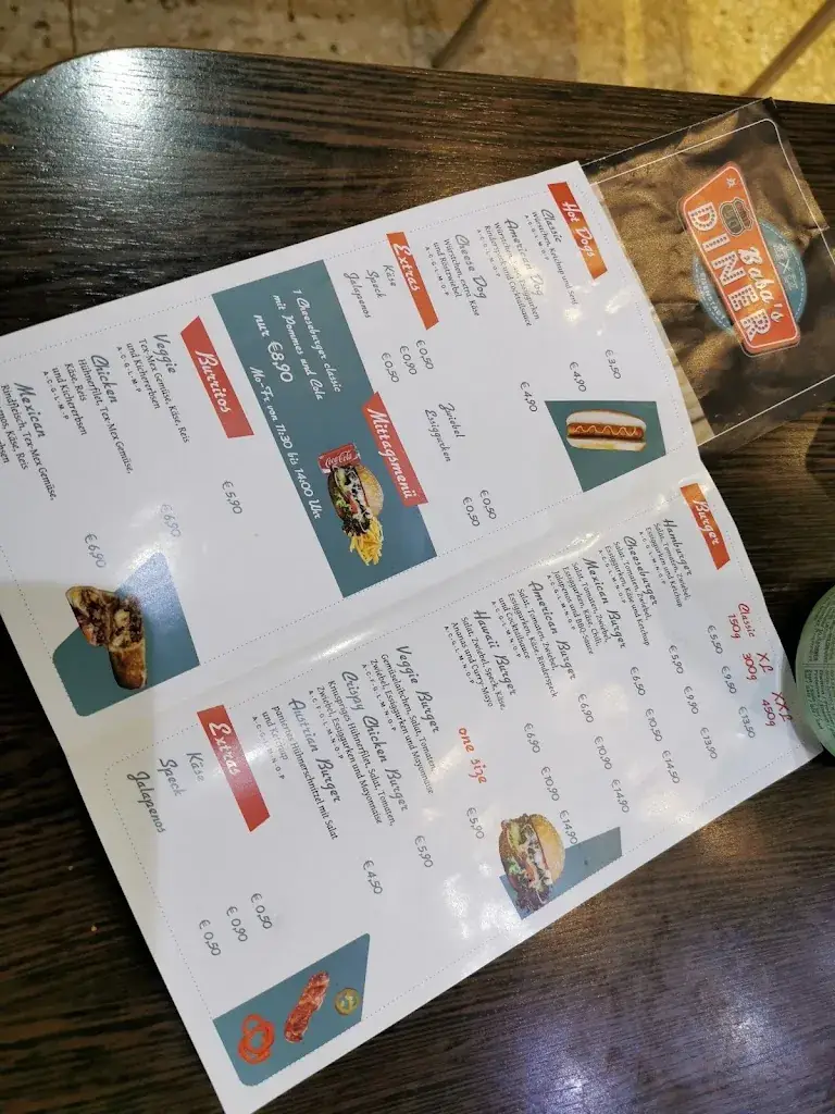 Menu_Baba's Diner - American Burger Eisenstadt_Eisenstadt_image_2