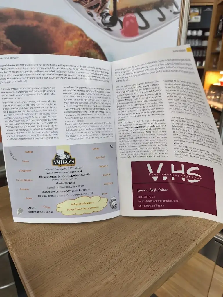 Menu_Amigo´s Cafe & Restaurant_Absdorf_image_1