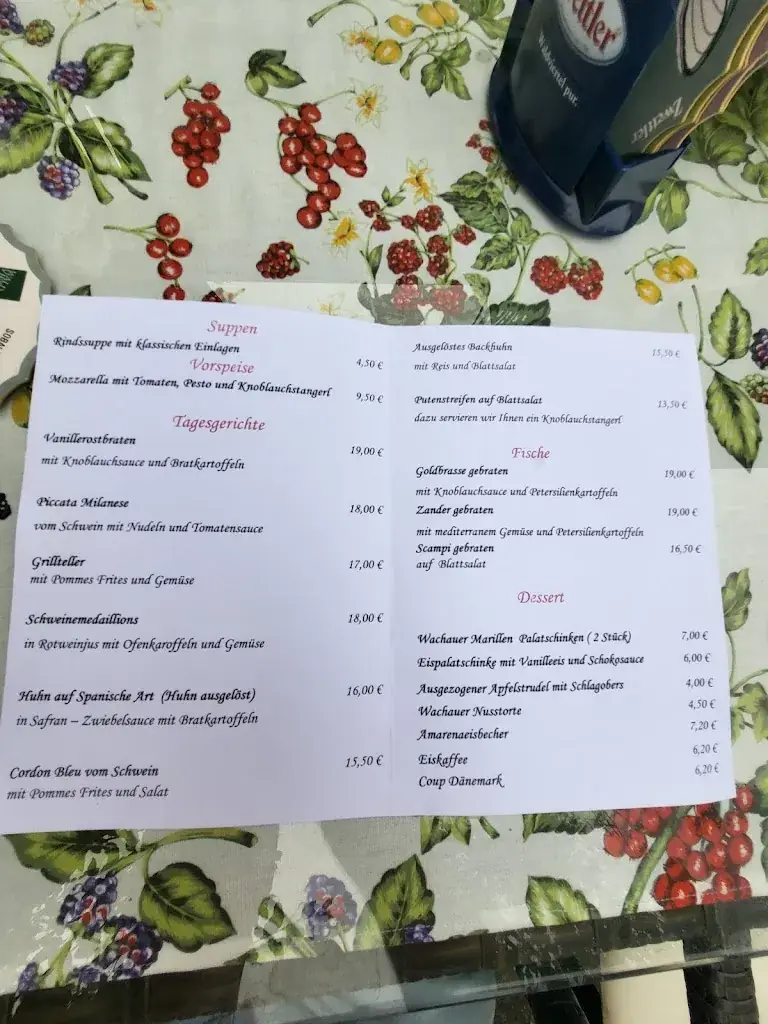 Menu_Restaurant Domingo_Aggsbach_image_1