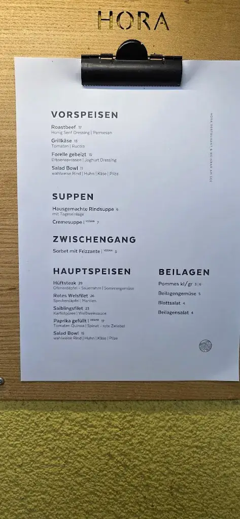 Menu_HORA Restaurant & Weinbar am See_Allentsteig_image_1